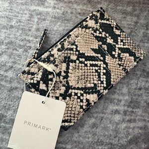 Primark Black and Tan Snake Print Wallet